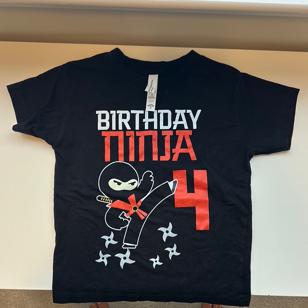 Bella Canvas Black Birthday Ninja Tee
